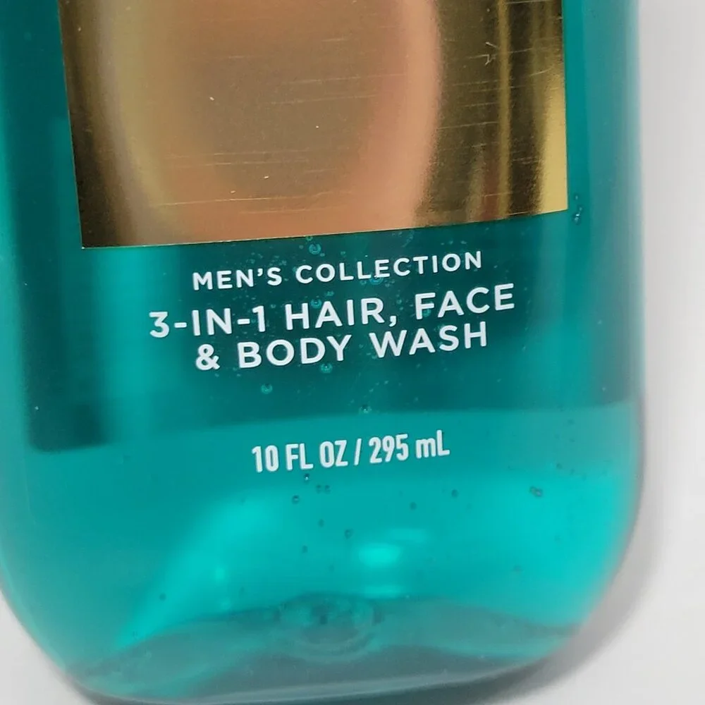 Bath & Body Works Atlantic Mens 3 in 1‎ Hair Face Body Wash 10 oz Discontinued